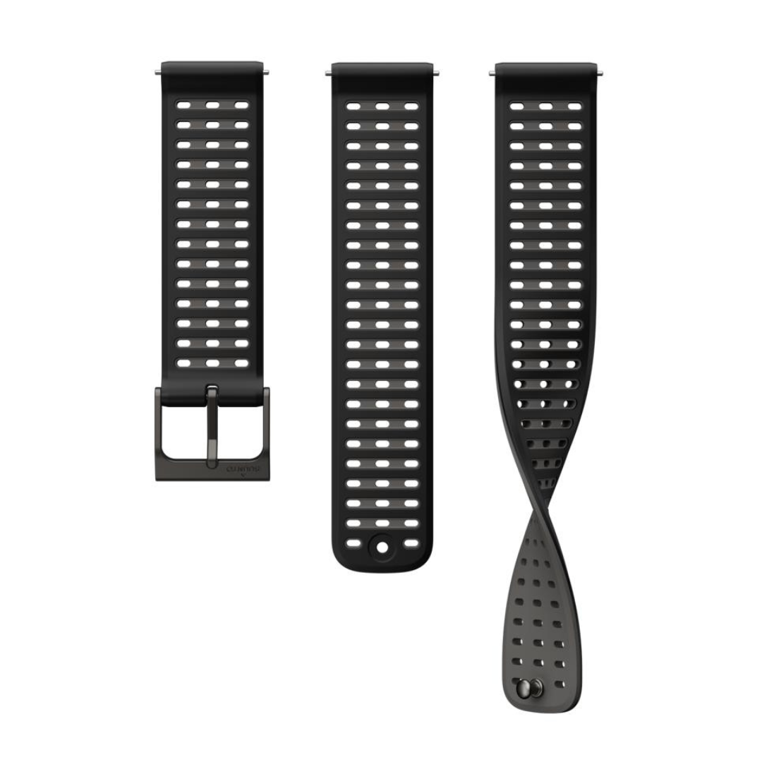 Bracelet SUUNTO 22 ATH9 Silicone – Arctic Gray S+M – Compatible Ocean, Vertical, Race, 9 Peak Pro – Léger Et Confortable